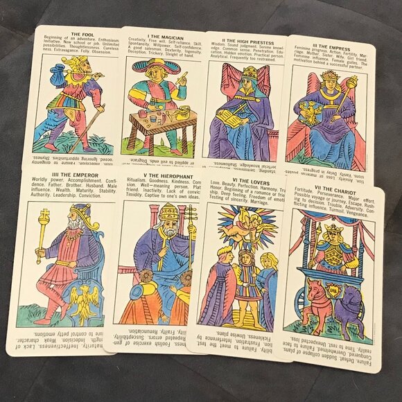 Starter Tarot Deck Vintage 1988 US Games Beginner Tarot - Picture 4 of 11